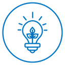 Sustainable ecological energy icon