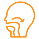 Swallowing reflex icon