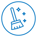 Sweeping icon