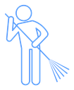Sweeping icon