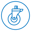 Swivel caster icon