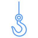Swivel Winch Hook Color Outline icon