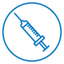 Syringe injection icon