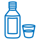 Syrup medicine bottle icon