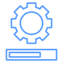 System Update Progress Color Outline icon