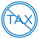 Tax free icon