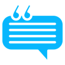 Testimonial Quote Bubble icon
