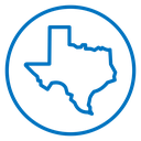 Texas map icon