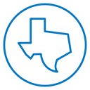 Texas map icon