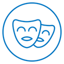 Theater masks 2 icon