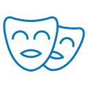 Theater masks 2 icon
