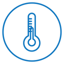 Thermometer half icon