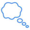 Thought Cloud Bubble icon
