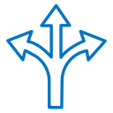 Three directions icon