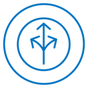 Three directions icon