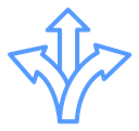 Three directions icon