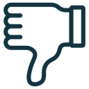 Thumb down icon