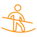 Tightrope walker icon