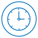 Time quarter past icon