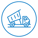 Tipper truck icon