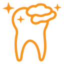 Tooth cleaning icon