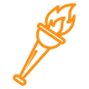 Torch flame icon