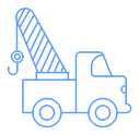 Tow truck Color Outline icon