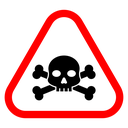 Toxic sign icon