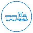 Toy train icon