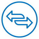 Transfer arrows icon