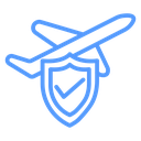 Travel Insurance Shield Color Outline icon