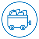 Trolley with coal icon