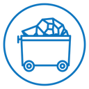 Trolley with coal icon