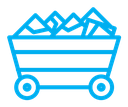 Trolley with coal icon