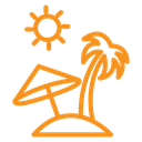 Tropical isle resort icon