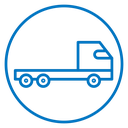 Truck container empty icon
