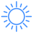 Twelve Ray Sun Color Outline icon