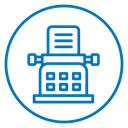Typewriter Color Outline icon