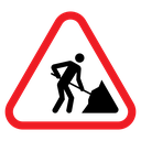Under construction sign icon