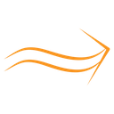 Undulating arrow icon