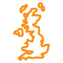 United Kingdom map icon