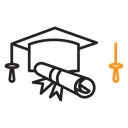 University, college degree icon