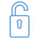 Unlock Rounded Shackle icon