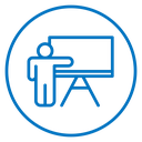 User chalkboard icon