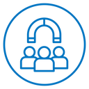 User engagement icon