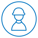 User helmet safety icon