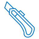 Utility knife icon