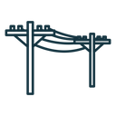 Utility pole icon