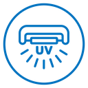 UV disinfection lamp icon
