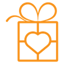 Valentine's day gift icon